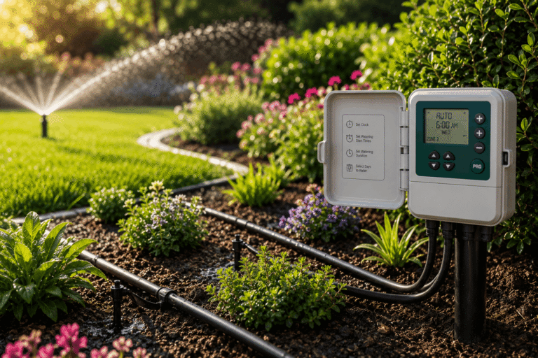 Irrigation system upgrade improving water efficiency in a Melbourne garden